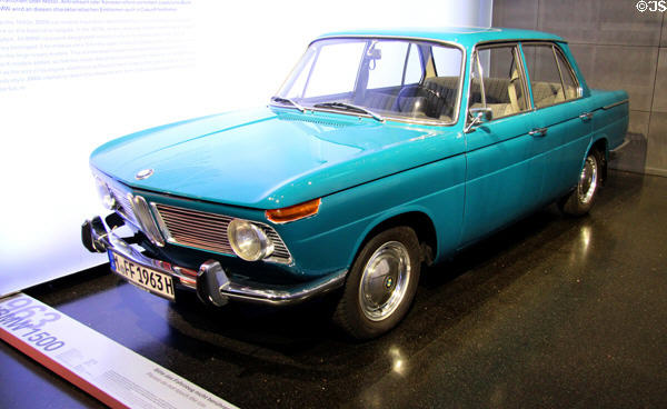 BMW 1500 sedan (1963) at BMW Museum. Munich, Germany.