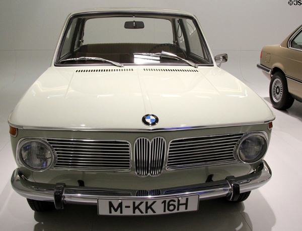 BMW 1600 sedan (1966) at BMW Museum. Munich, Germany.