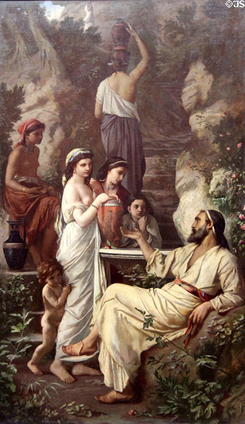 Hafez at Fountain painting (1866) by Anselm Feuerbach at Schackgalerie. Munich, Germany.