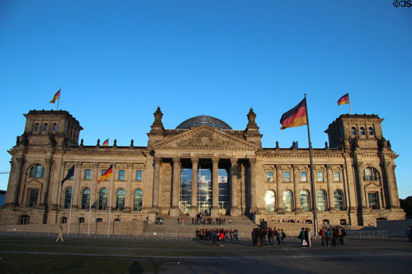 Restored & modernized German Bundestag (1999). Berlin, Germany.
