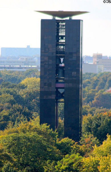 Carillon in Tiergarten Park from top of German Bundestag. Berlin, Germany.