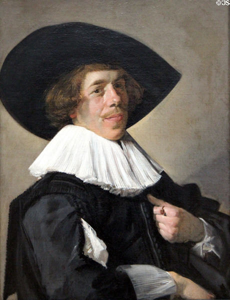 Portrait of a man (1627-8) by Frans Hals at Berlin Gemaldegalerie. Berlin, Germany.