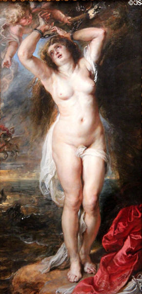 Andromeda painting (c1638) by Peter Paul Rubens at Berlin Gemaldegalerie. Berlin, Germany.