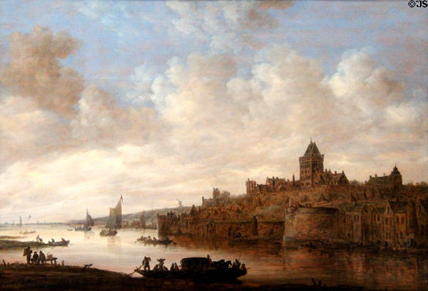 View of Nijmegen painting (1649) by Jan van Goyen at Berlin Gemaldegalerie. Berlin, Germany.