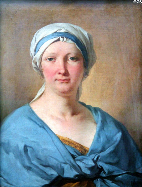 Portrait of a Woman (1st half 18thC) by Pierre Subleyras from France at Berlin Gemaldegalerie. Berlin, Germany.