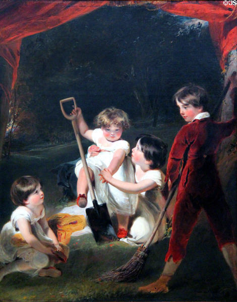 The Angerstein Children painting (1807) by Sir Thomas Lawrence at Berlin Gemaldegalerie. Berlin, Germany.