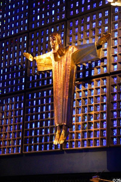 Crucifix in Gedächtniskirche of Kaiser Wilhelm Memorial Church. Berlin, Germany.