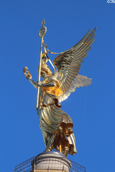 Victory figure atop Victory Column. Berlin, Germany.