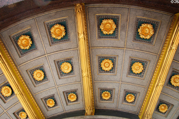 Detail of ceiling of rotunda at Victory Column. Berlin, Germany.