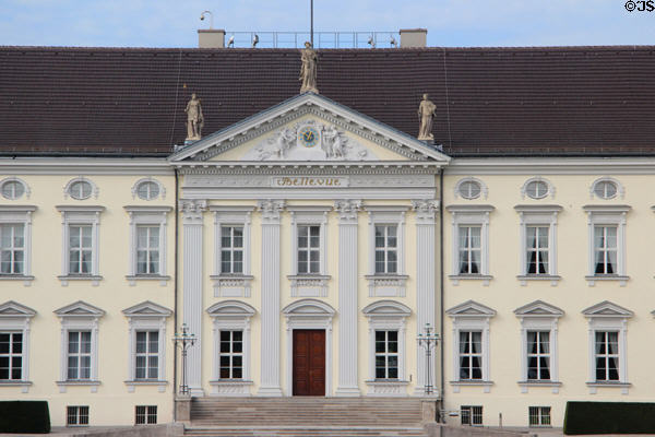 Bellevue Palace (1786) home of German president in Tiergarten Park. Berlin, Germany.