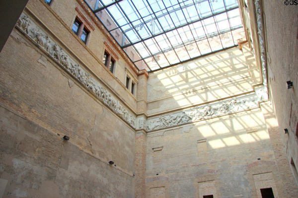 Atrium ceiling in Neues Museum. Berlin, Germany.