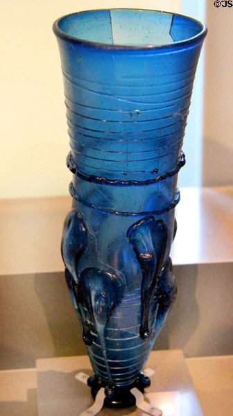 Glass claw beaker (6th-early 7thC) from Nettersheim, North Rhine-Westphalia at Neues Museum. Berlin, Germany.