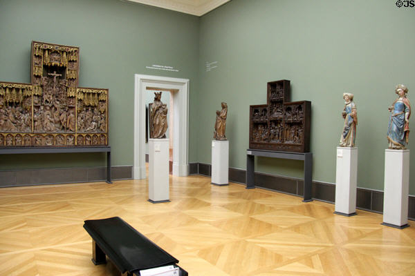 Gallery of sacred art carvings at Bode Museum. Berlin, Germany.