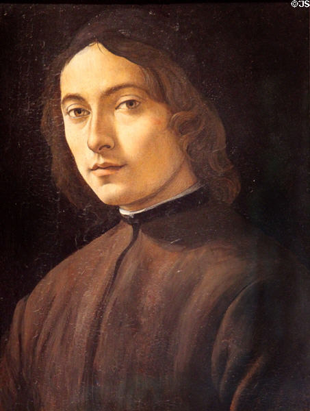 Portrait of a young man (c1505) by Raffaellino del Garbo at Bode Museum. Berlin, Germany.