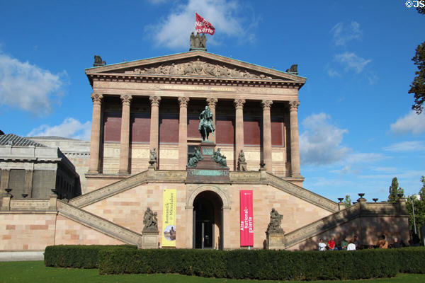 Alte Nationalgalerie (1862-76) on Museum Island displays State Museums of Berlin painting of 19thC. Berlin, Germany. Architect: Friedrich August Stüler & Johann Heinrich Strack.
