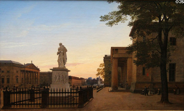 Neue Wache in Berlin painting (1833) by Eduard Gaertner at Alte Nationalgalerie. Berlin, Germany.