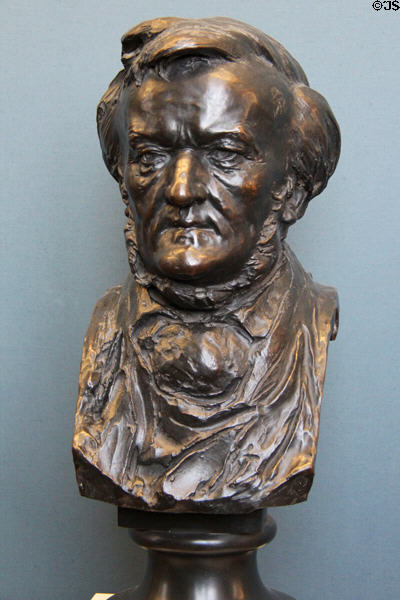 Bronze bust of Richard Wagner (1880-3) by Lorenz Gedon at Alte Nationalgalerie. Berlin, Germany.