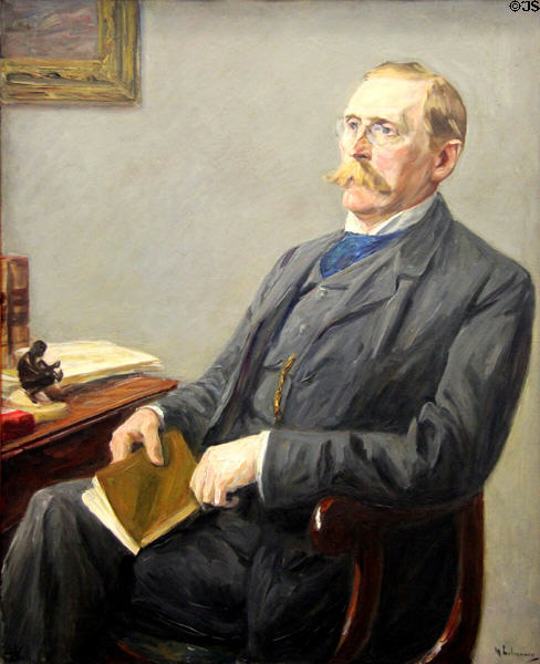 Portrait of Wilhelm von Bode (1904) by Max Liebermann at Alte Nationalgalerie. Berlin, Germany.