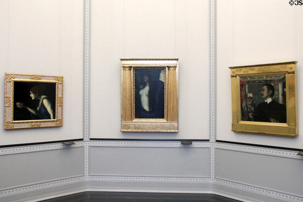 Three paintings by Franz von Stuck at Alte Nationalgalerie. Berlin, Germany.