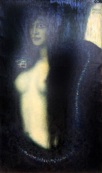 Sin painting (c1912) by Franz von Stuck at Alte Nationalgalerie. Berlin, Germany.