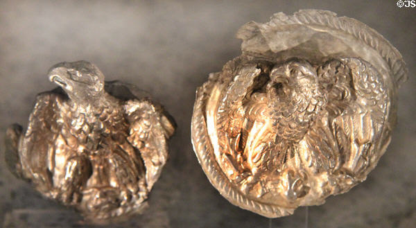 Roman silver military medals (1stC CE) at German Historical Museum. Berlin, Germany.