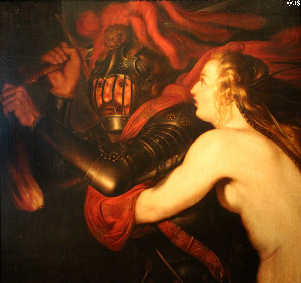 Mars & Venus or Horrors of War painting (start 17thC) at German Historical Museum. Berlin, Germany.