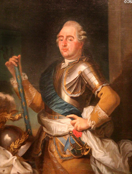 Portrait of King Louis XVI (c1791-3) wearing sash of French Revolution at German Historical Museum. Berlin, Germany.