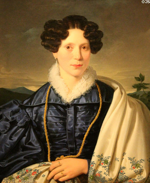 Portrait of woman of Austria or Italy (1820-30) by Leopold Kupelwieser at German Historical Museum. Berlin, Germany.
