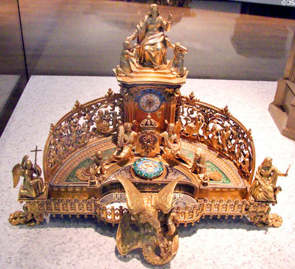 Inkstand made for Frederick William IV, King of Prussia (c1850) in Berlin (shown at 1851 London World's Fair) at German Historical Museum. Berlin, Germany.