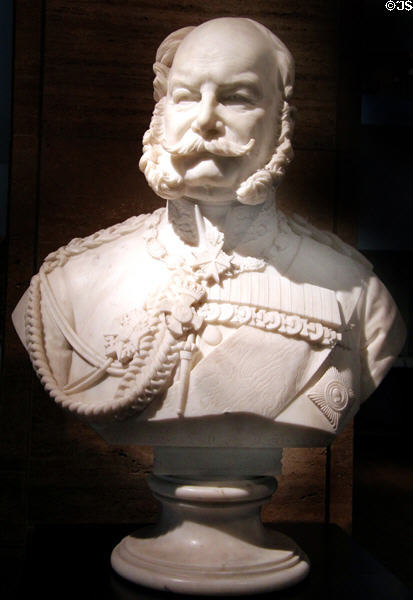 Kaiser Frederick William I (1797-1888) marble bust (1869) by Karl Philipp Franz Keil at German Historical Museum. Berlin, Germany.