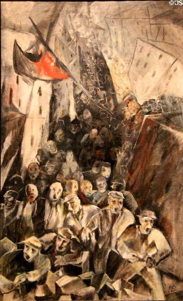 Rebellion painting (1915) by Hans Richter of Germany at German Historical Museum. Berlin, Germany.