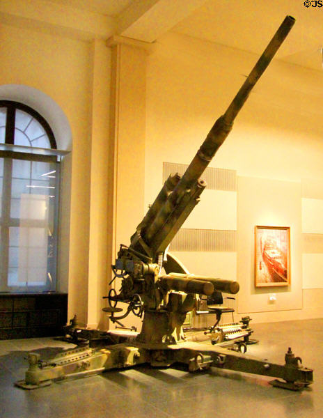 German WWII antiaircraft gun at German Historical Museum. Berlin, Germany.