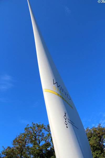 Wind turbine blade at German Museum of Technology. Berlin, Germany.