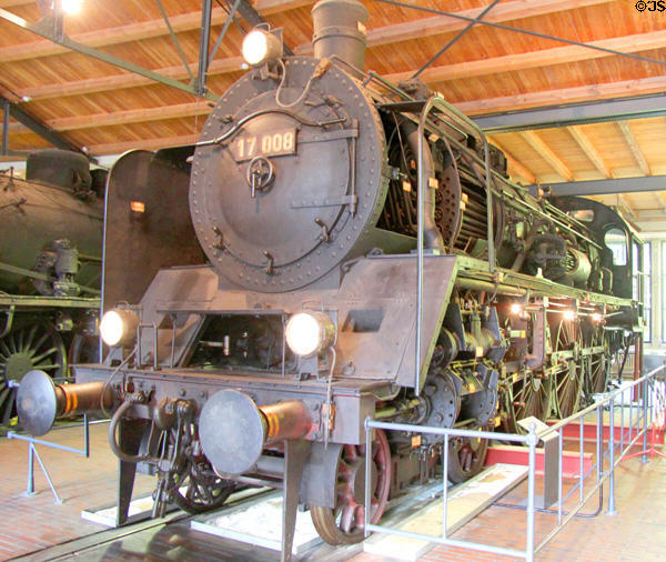 Prussian fast steam locomotive S10 (1911) by Schwartzkopff of Berlin at German Museum of Technology. Berlin, Germany.