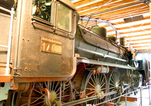 Prussian fast steam locomotive S10 (1911) by Schwartzkopff of Berlin at German Museum of Technology. Berlin, Germany.