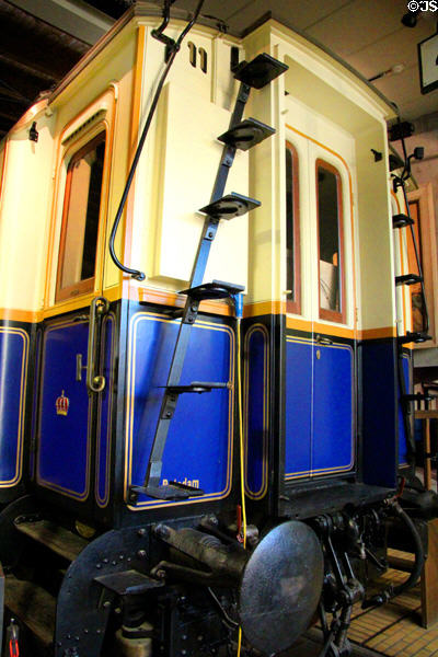 Palace railcar for Kaiser Wilhelm II at German Museum of Technology. Berlin, Germany.