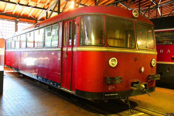 Rail bus type 95 (1954) by MAN at German Museum of Technology. Berlin, Germany.