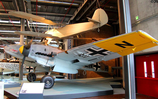 Messerschmitt Bf110 twin-engine fighter-bomber (1942) at German Museum of Technology. Berlin, Germany.