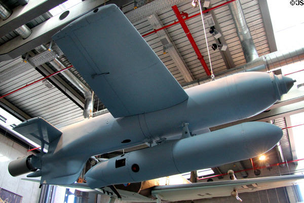 Henschel Hs293 (c1942) early guided flying bomb at German Museum of Technology. Berlin, Germany.