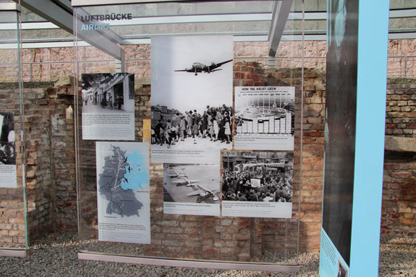 Photos of Berlin Airlift at Topography of Terror. Berlin, Germany.
