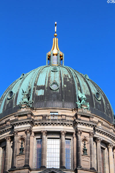 Central Dome of Berlin Cathedral. Berlin, Germany.