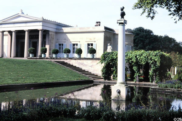Charlottenhof Palace (1829) at Sanssouci Park. Potsdam, Germany. Architect: Karl Friedrich Schinkel & Ludwig Persius.