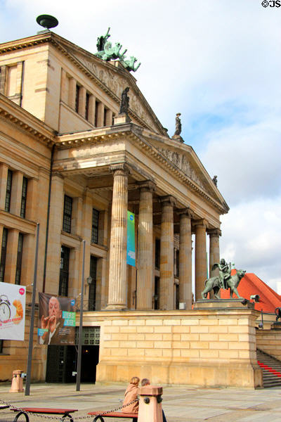 Konzerthaus Berlin (1818-21, rebuilt 1977) (Gendarmenmarkt 2). Berlin, Germany. Architect: Karl Friedrich Schinkel.
