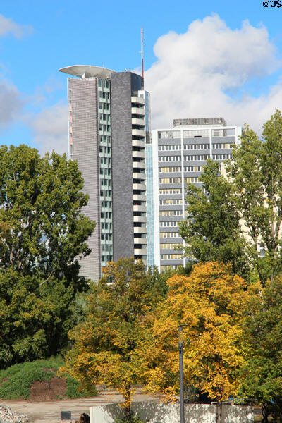 Modern apartment building off Friedrichstraße in West Berlin. Berlin, Germany.