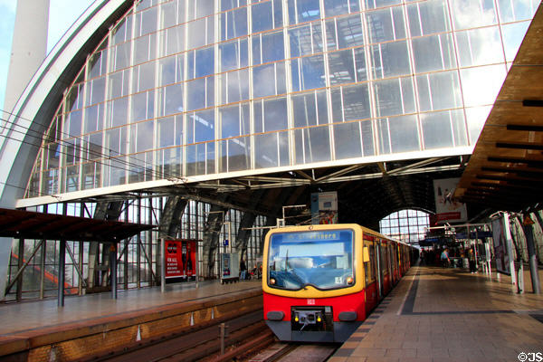 One of Berlin's many rail stations. Berlin, Germany.