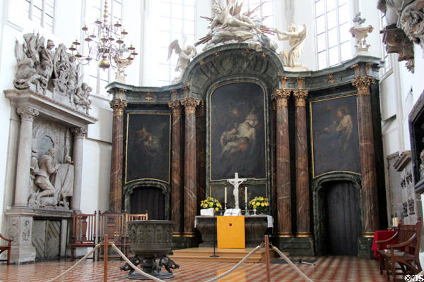 High altar at St. Mary's Church. Berlin, Germany.