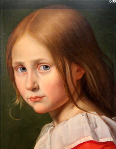 Child portrait (1820) by Wilhelm Titel at Pomeranian State Museum. Greifswald, Germany.