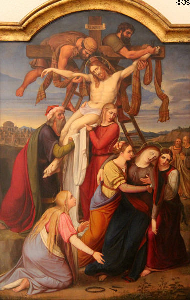 Descent from Cross painting (1825) by Heinrich Lengerich at Pomeranian State Museum. Greifswald, Germany.