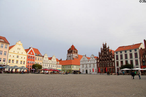 Greifswald market square. Greifswald, Germany.