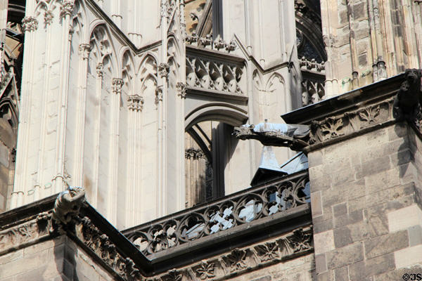 Gargoyles on Köln Cathedral. Köln, Germany.